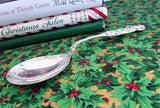 Fancy Swedish Sterling Silver Serving Spoon 1959 Eriksson Gösta Reticulated Handle