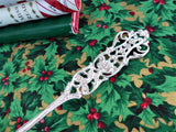 Fancy Swedish Sterling Silver Serving Spoon 1959 Eriksson Gösta Reticulated Handle