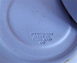 Cup and Saucer Wedgwood Blue Jasperware Sacrifice Figures Cherubs 1960 England