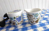 Retro Cream And Sugar Trio Nuts Arzberg Bavaria 1960s Mid Century Modern
