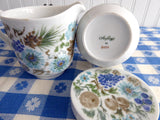 Retro Cream And Sugar Trio Nuts Arzberg Bavaria 1960s Mid Century Modern