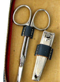 Vintage LaCross Manicure Set Leather Travel Manicure 1960s Gents Travel Set