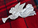 Dresden Scrap Silver Angels 1960s Set Of 4 Original Package Germany Die Cut