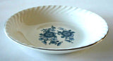 Wedgwood England Royal Blue Sauce Fruit Dish Bowl Blue White Platinum 1960s