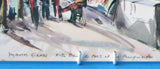 Postcard Signed M Girard Watercolor Paris Notre Dame 1960s Impressionist
