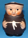 Friar Tuck Goebel Pitcher West Germany Black Shoes Orig Label 4 Inches 1960s