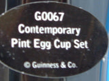 Eggcup Pair Glass Of Guinness Boxed Set Egg Cups Ceramic 1960s