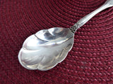 International Orleans Silver Sugar Spoon Sugar Shell 1960s Elegant Floral