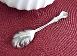 International Orleans Silver Sugar Spoon Sugar Shell 1960s Elegant Floral