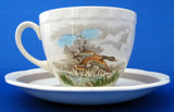 Mallards Duck Cup And Saucer English Wild Life Birds 1960s Transferware