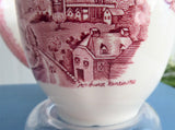 Cup And Saucer Old Britain Castles Pink Transferware Johnson Brothers UK 1960s