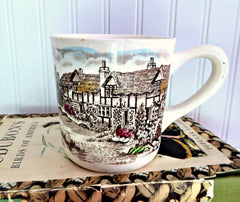 Olde English Countryside Mug Johnson Brothers Brown Transferware 8