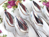 Oneida Community Chatelaine Stainless Steel Set of 6 Grapefruit Spoons 1960s Fruit Orange