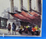 Postcard Paris Watercolor La Madeleine Signed Delane 1960s Impressionist