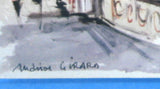 Postcard Signed M Girard Watercolor Les Invalides et tour Eiffel 1960s Impressionist