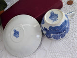 Blue Willow Cup And Saucer Willow 1960s Teacup North Staffordshire Ridgway