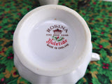 Christmas Yuletide Cup And Saucer Rosina Pine Holly Berries 1960s