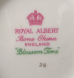 Royal Albert Blossom Time Cream And Sugar 1960s Pink Tree Blossoms Large English Bone China