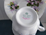 Pretty Mayflower Royal Albert Cup and Saucer Pink Blossoms Montrose Shape 1960s