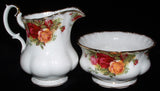 Royal Albert Old Country Roses Large Cream Sugar Basin 1960s England