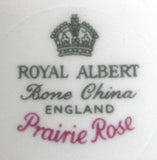 Royal Albert Prairie Rose Fan Shape Dish Jam Candy Pink Roses English Bone China
