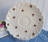 Pretty Rose Cup And Saucer 1960s Ironstone Royal Staffordshire Clarice Cliff