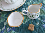 Irish Royal Tara Trellis Shamrock Miniature Cream And Sugar Creamer 1960s Individual