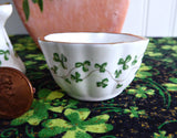 Irish Royal Tara Trellis Shamrock Miniature Cream And Sugar Creamer 1960s Individual