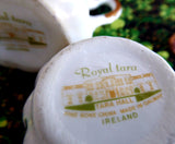 Irish Royal Tara Trellis Shamrock Miniature Cream And Sugar Creamer 1960s Individual