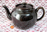 Sadler Brown Betty Teapot Vintage 1960s England 6 Cups Rockingham