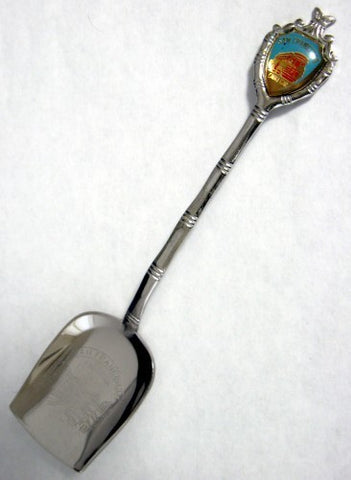San Francisco Souvenir Spoon Shovel Engraved Bowl Cable Car Finial 1960s