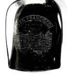 San Francisco Souvenir Spoon Shovel Engraved Bowl Cable Car Finial 1960s