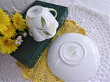 Shelley Dainty Syringa Cup and Saucer England 1960-66 Green Trim