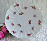 Shelley Cup And Saucer Rosebud Chintz Ludlow  Pale Green Trim 1950s