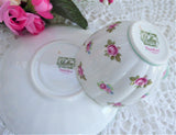 Shelley Cup And Saucer Rosebud Chintz Ludlow  Pale Green Trim 1950s