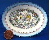 Fantasy Bird Enamel On Copper Dish Teabag Holder Steinboch Email Trinket Ring 1960s