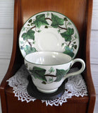 Napoleon Ivy Cup And Saucer Wedgwood 1965 Anniversary Reissue Historic 1815 Pattern