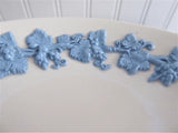 Embossed Queen's Ware Wedgwood Pedestal Dish Compote Tazza 1960s Server Grapevines