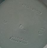 Wedgwood Green Jasperware Toothpick Holder Cup 1960s Jasper England Grapevine
