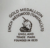 Teapot E Wedgwood Gold Medallion Retro Tea Pot Harvest Gold English 1960s As Is