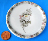 Butter Pats Pair Hand Painted Roses Teabag Caddy Porcelana Brazil