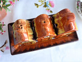 Price Kensington Cottage Ware 5 Piece Set On Tray Salt Pepper Mustard 1950s England