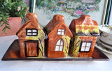 Price Kensington Cottage Ware 5 Piece Set On Tray Salt Pepper Mustard 1950s England