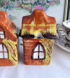 Price Kensington Cottage Ware 5 Piece Set On Tray Salt Pepper Mustard 1950s England