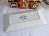 Price Kensington Cottage Ware 5 Piece Set On Tray Salt Pepper Mustard 1950s England