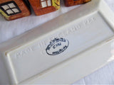 Price Kensington Cottage Ware 5 Piece Set On Tray Salt Pepper Mustard 1950s England