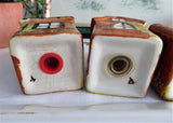 Price Kensington Cottage Ware 5 Piece Set On Tray Salt Pepper Mustard 1950s England