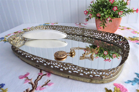 Vintage Mirrored Tray Vanity Bar Tray Filigree Tray 1960s Perfume Tray – Antiques And Teacups Vintage Mirrored Tray Vanity Bar Tray Filigree Tray 1960s Perfume Tray – Antiques And Teacups