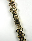 Flexible Link Necklace Fancy Multi Links Gold Plated 1960s Mid Century Retro