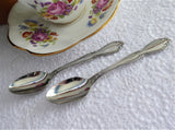 Oneida Chatelaine 2 Demi Teaspoons Spoons Pair Of Stainless Spoons Coffee Tea